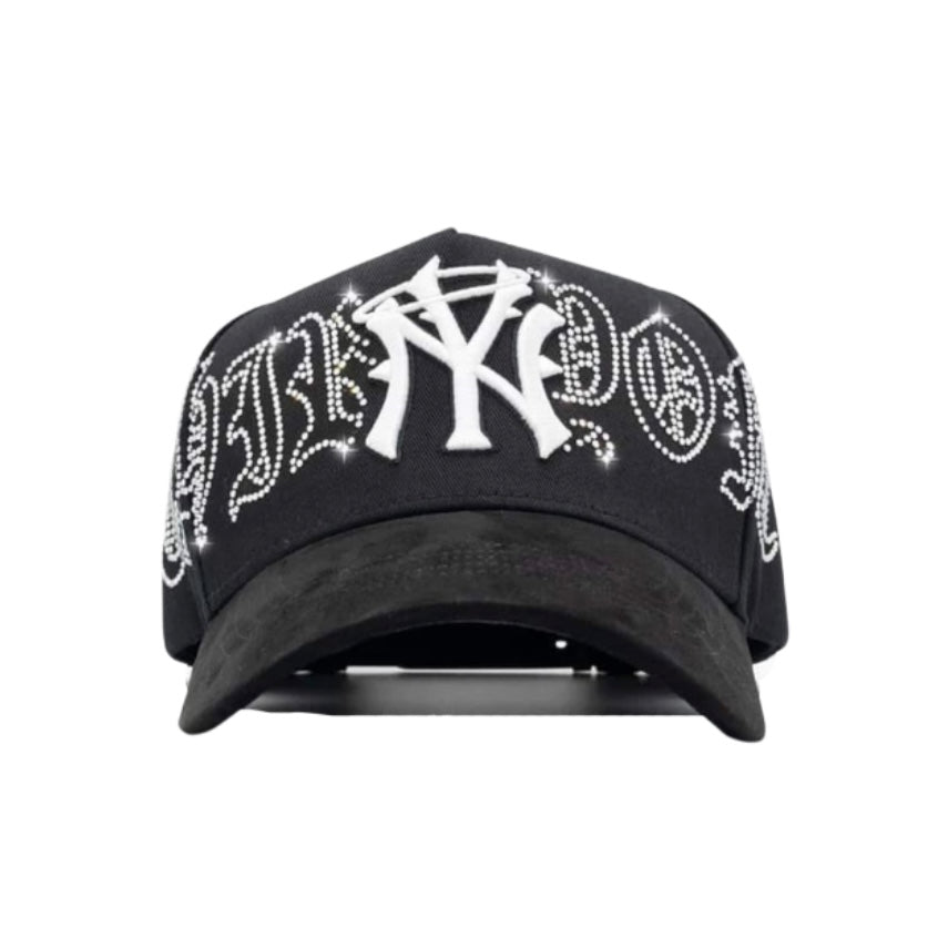 GORRA 31 HATS NY CRYSTAL BLACK WHITE