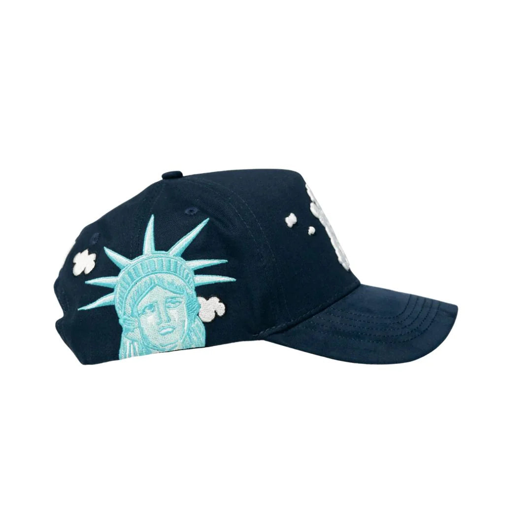 GORRA 31 HATS NEW YORK CLOUD LIBERTY STATUE NAVY