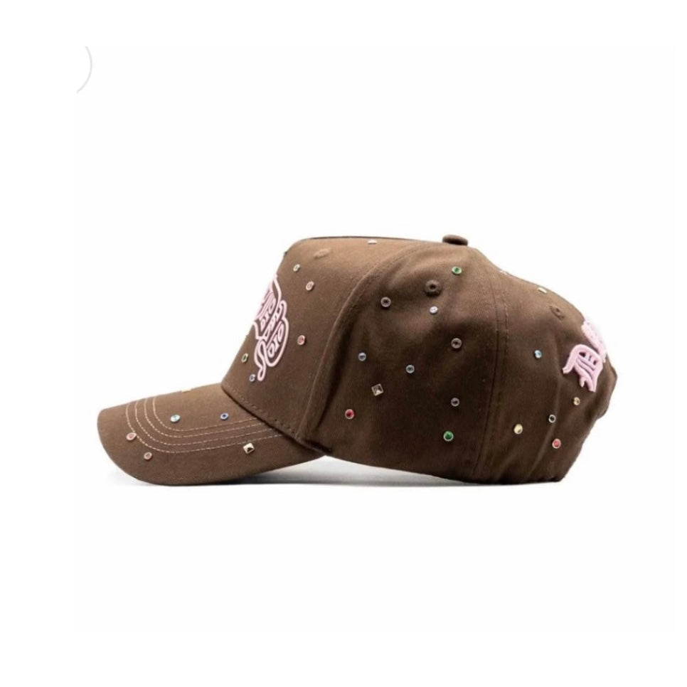 GORRA DANDY HATS "️10 YEARS ANIVERSARY” PINK BROWN
