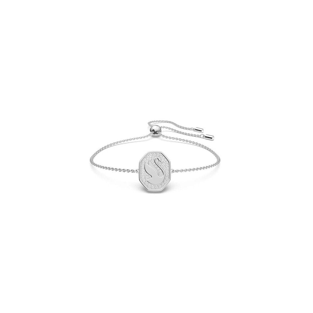 Pulsera Swarovski Signum Cisne con baño de rodio tono plateado