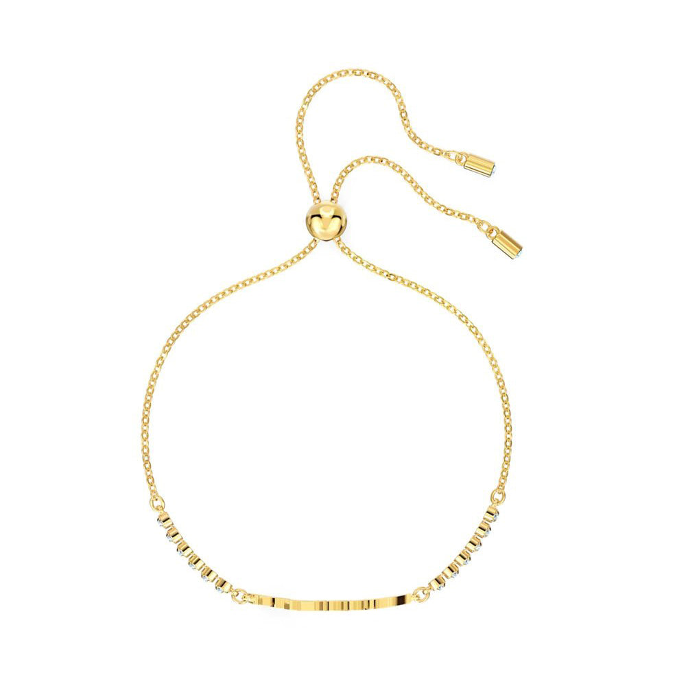 Pulsera Swarovski Symbolic Love, baño en tono dorado
