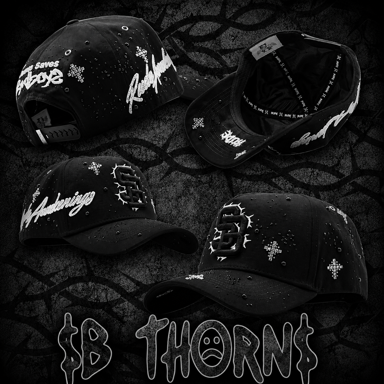 GORRA RUDE AWAKENINGS X $AD BOYZ “SB Thorns” (PREVENTA)