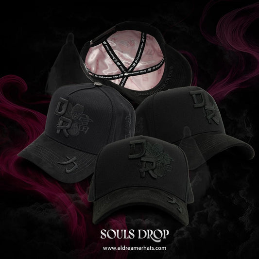 GORRA DREAMER HATS "KANJI" TOTAL BLACK