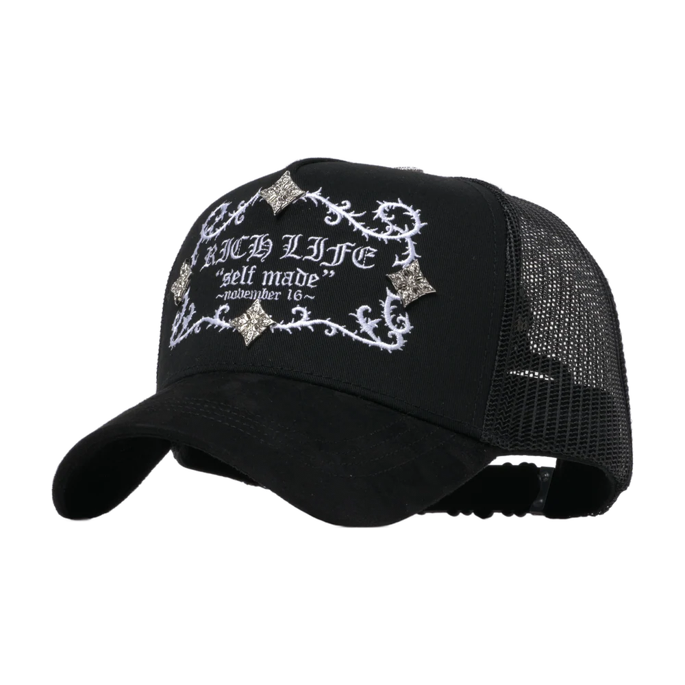 GORRA BARBAS HATS X RICO O MUERTO "Rich Life Black" (PREVENTA)