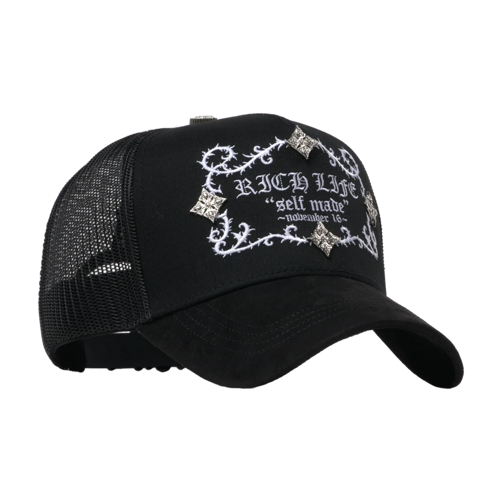 GORRA BARBAS HATS X RICO O MUERTO "Rich Life Black" (PREVENTA)