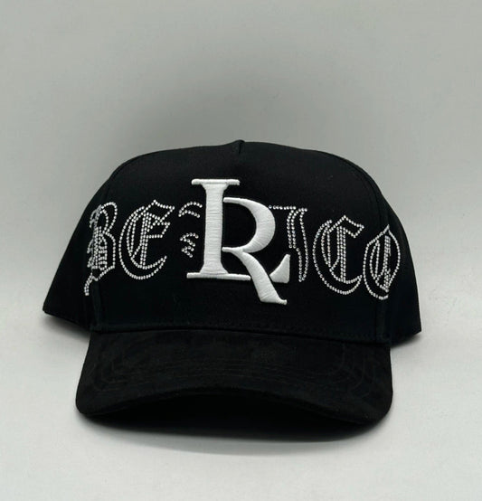 Gorra Toto Hats Luis R Black White Diamonds