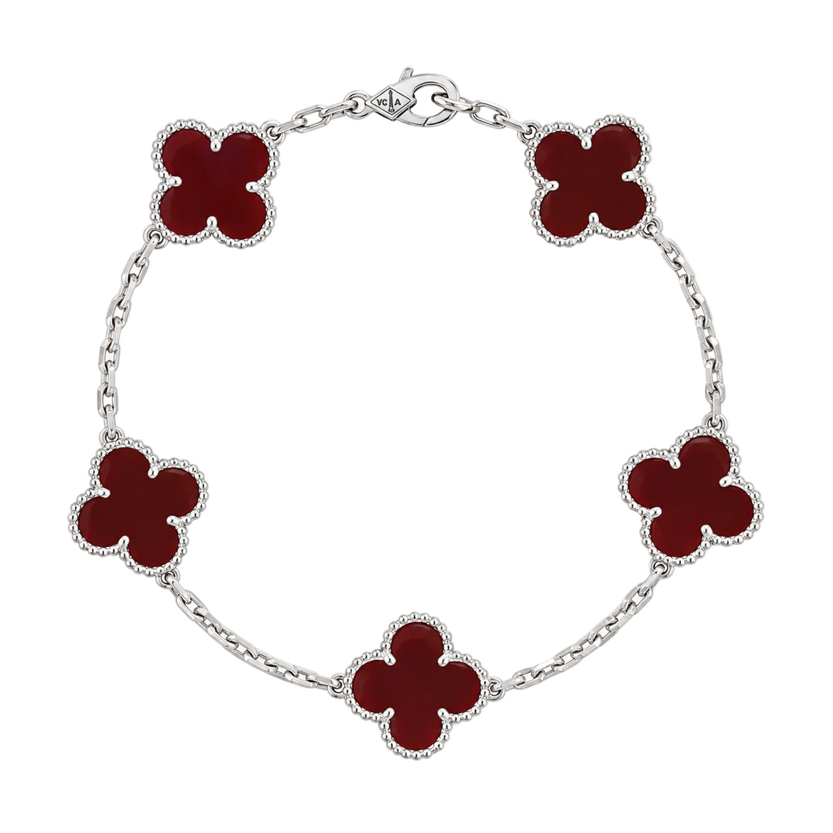 PULSO DE PLATA .925 "Rojo Vino Plata"