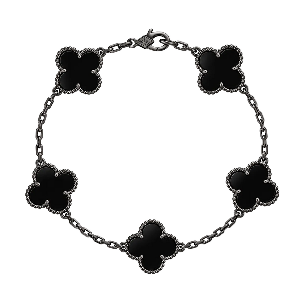 PULSO DE PLATA .925 "Negro Ónix"