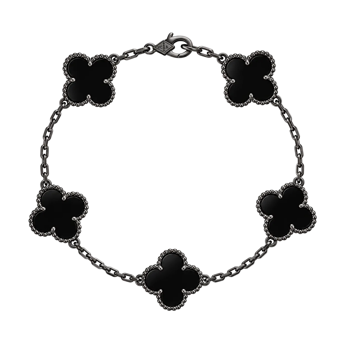 PULSO DE PLATA .925 "Negro Ónix"