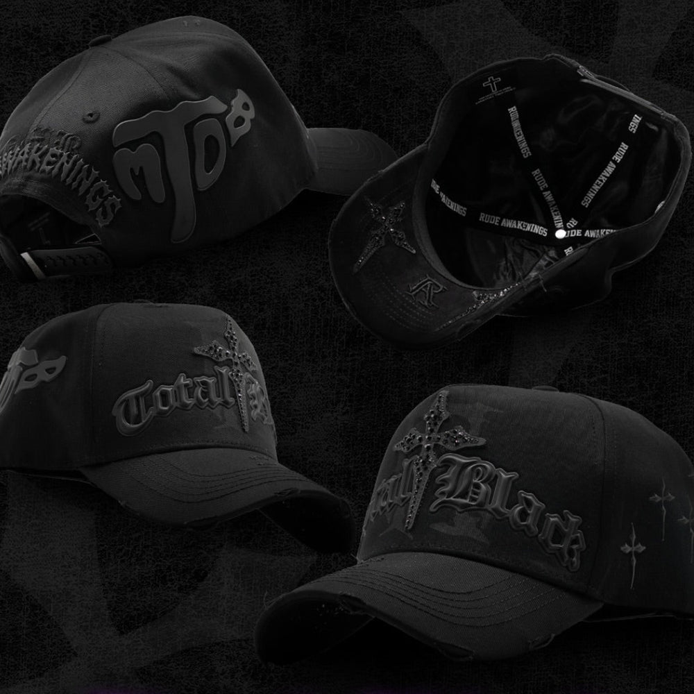 GORRA RUDE X TOMBOCHIO "Total Black"