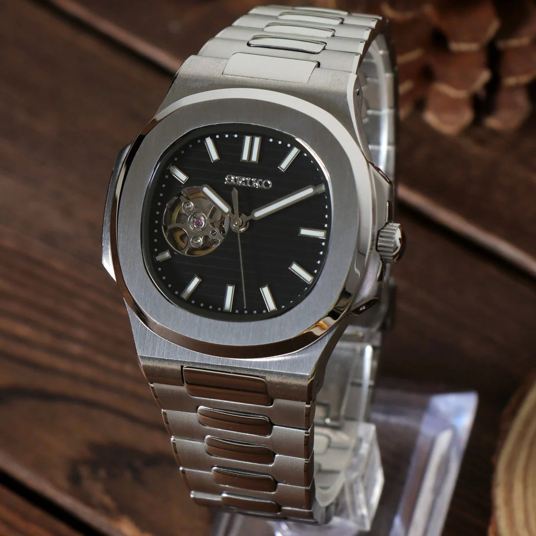 RELOJ SEIKO NAUTIKO BLACK OPEN