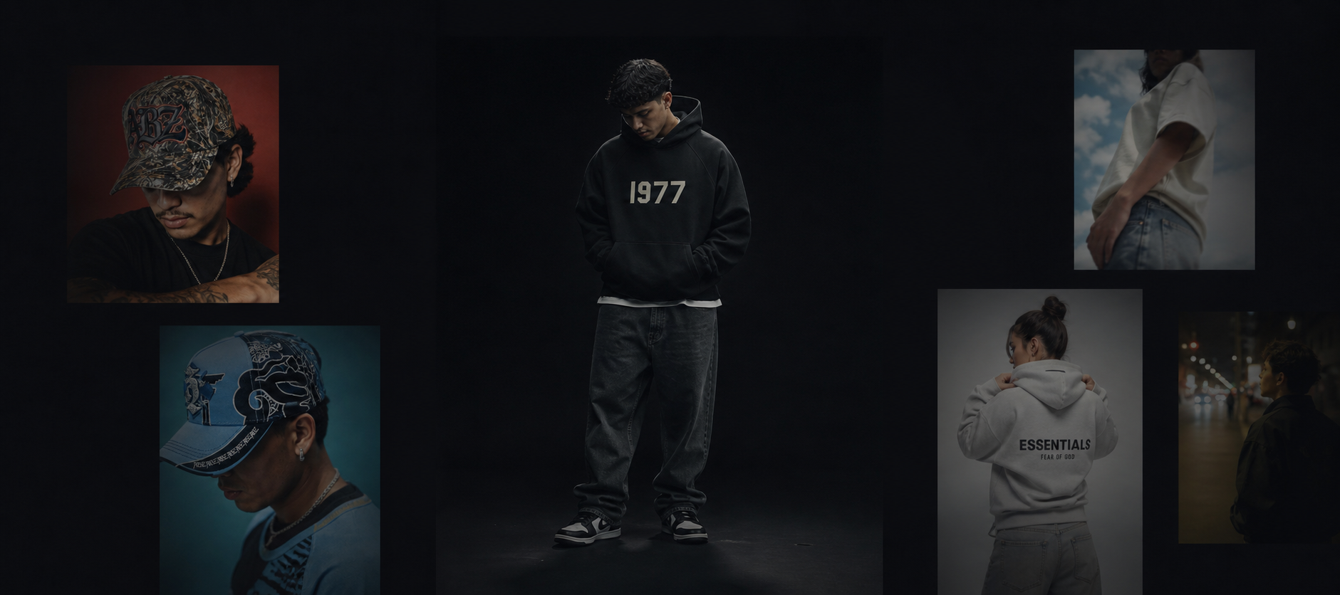 Modelos usando gorras y prendas de TeerreStock
